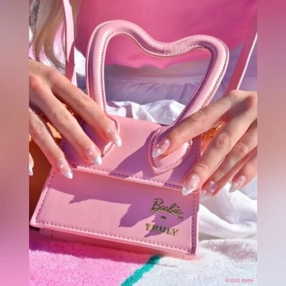 Barbie Mini Purse by Truly Crossbody Blush Pink Adjustable Straps - Picture 8 of 8